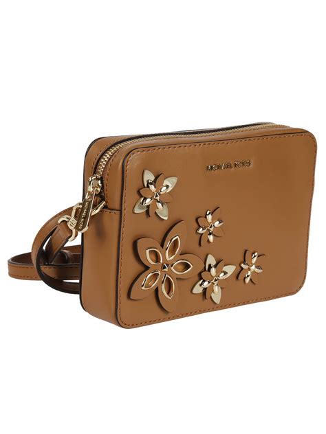 michael kors floral appliqué bag